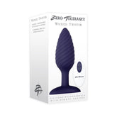 Zero Tolerance Wicked Twister Textured Vibrating Silicone Anal Plug Purple